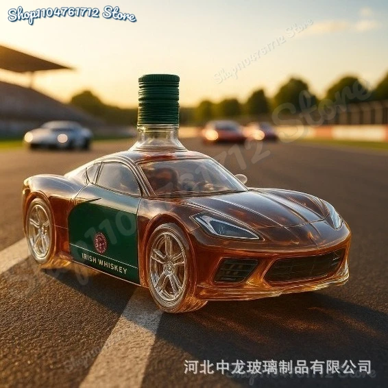 

Спортивный автомобиль, бутылка для виски, креативная модель автомобиля, стеклянная бутылка для вина, забавный прозрачный графин для виски, бутылка для виски, декор для бара, подарки
