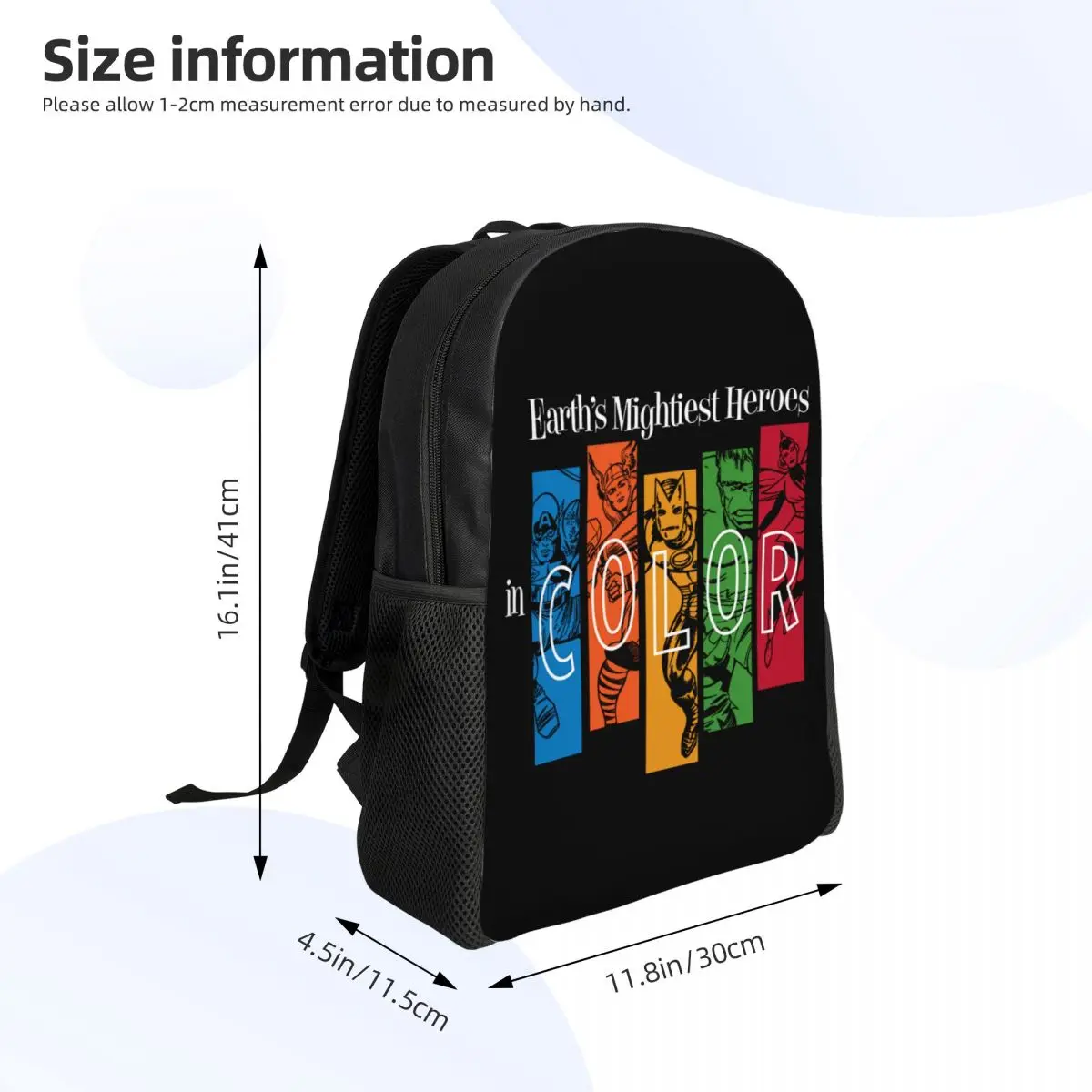 Sac à Dos Personnalisé services.com America, Terre, Sourire, Héros, pour Fille et Garçon, Cartable de Voyage, Spider-Man, École, Collège, Convient à un Ordinateur Portable de 15 Pouces