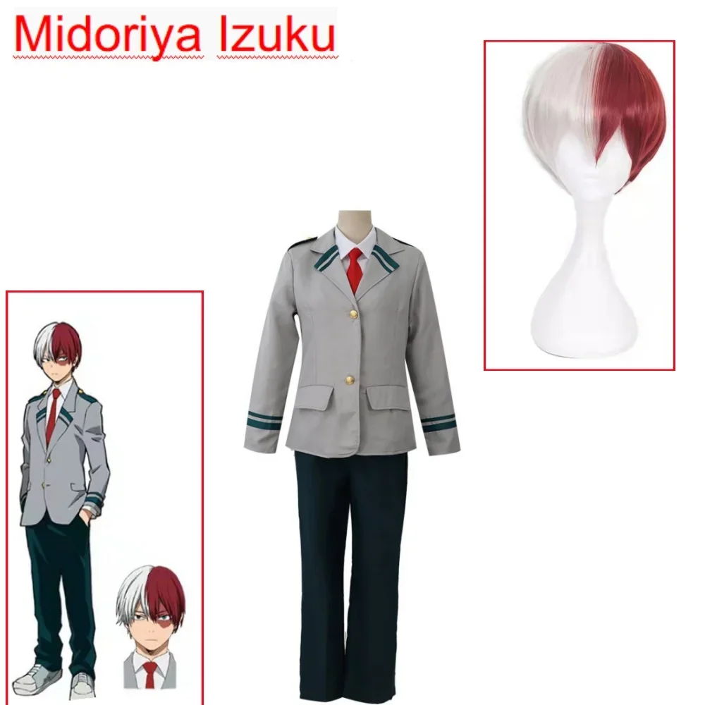 

Midoriya Izuku Bakugo Katsuki Uraraka Ochaco Todoroki Shoto JK школьная форма наряды аниме косплей костюмы аниме косплей