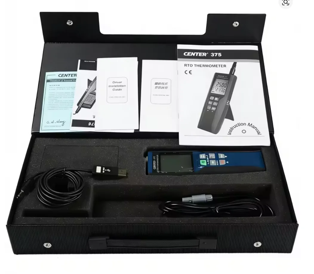 CENTER-375/376 Datalogger Precision RTD Thermometer (0.01C) -100~400C 16,000 Rec