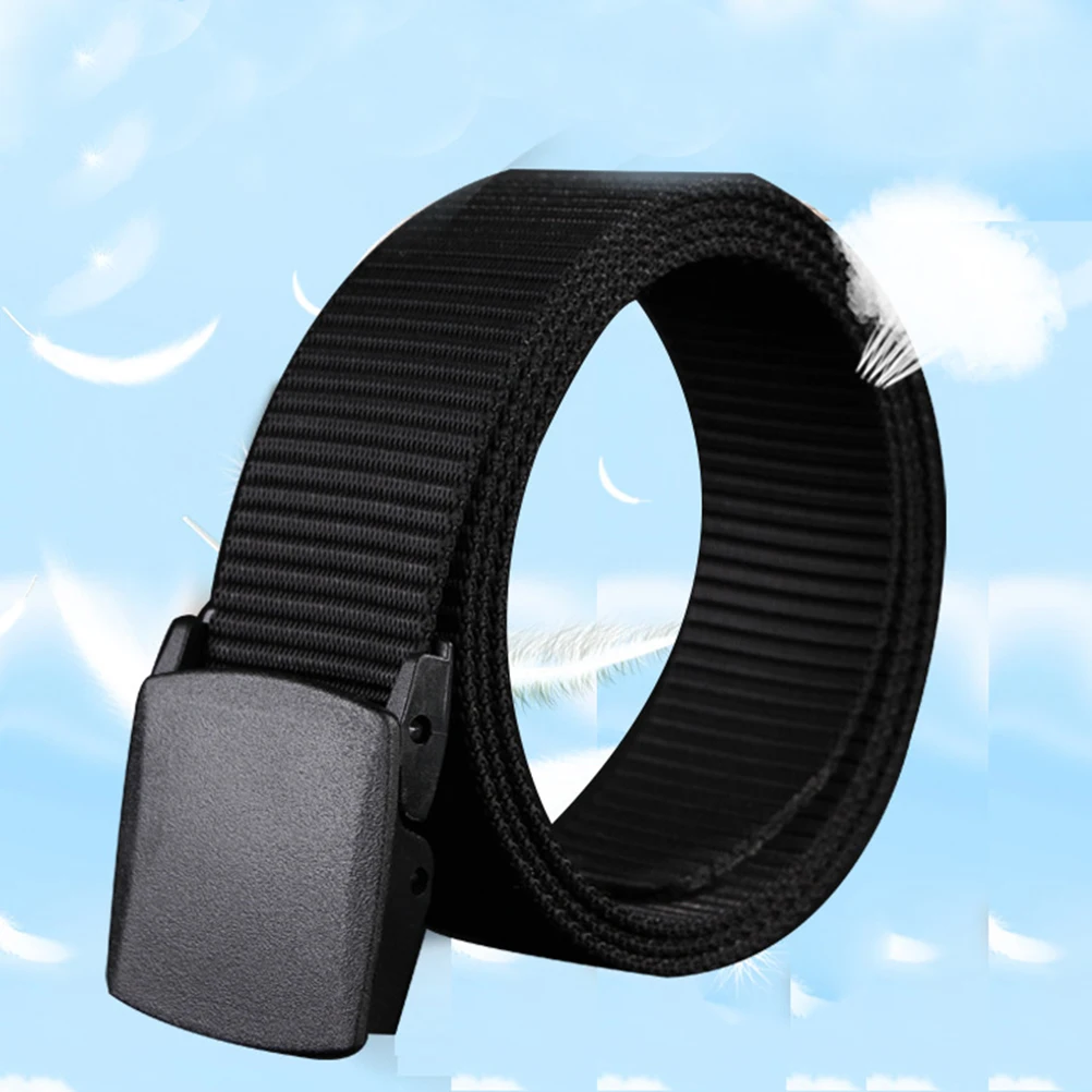 

2Pcs Sports Belt Men Adjustable Canvas Casual Woven Lightweight Durable Plastic Buckle For Jeans Pants Mens Belts