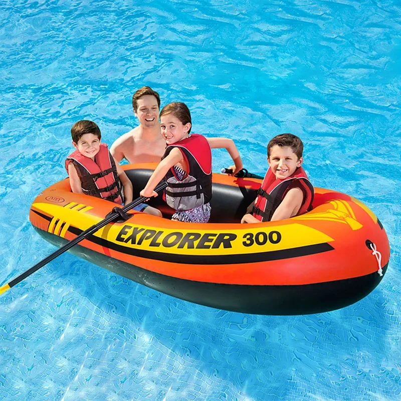 Kayak Thickened Inflatable Rubber Assault Life-saving Fishing Boat Hovercraft 2/3 People