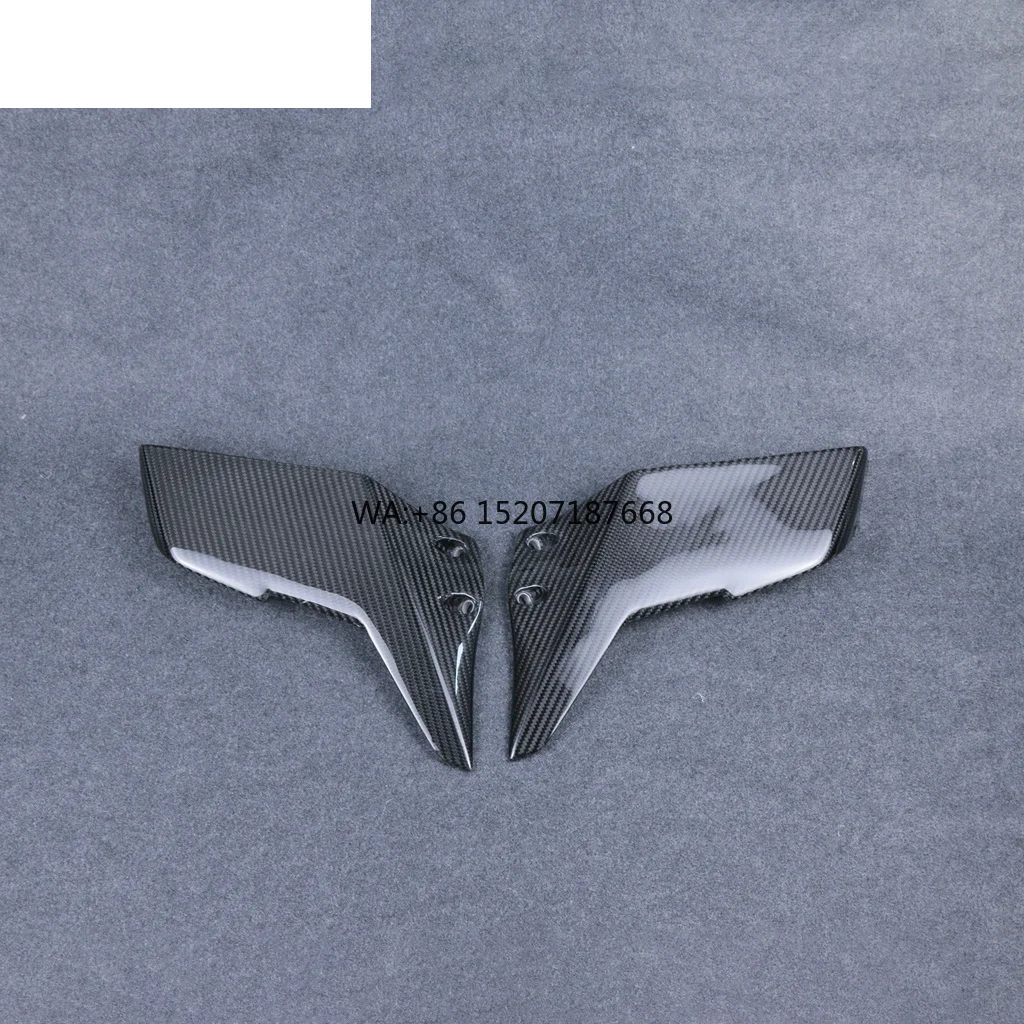 

Полный 3K сухой аэродинамический спойлер из углеродного волокна, верхние крылышки мотоцикла для Kawasaki Ninja H2 H2R 2015-2024