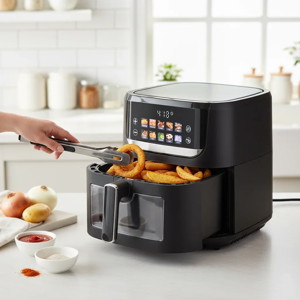 Big Direct Touch Color Screen 10 Menus Multi-functional 7L Real Big Capacity Oil Free Family Use Cost-effective Air Fryer