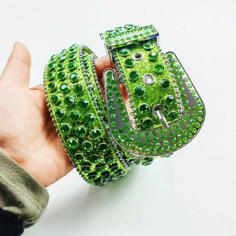 

N5KB Belts for Woman Man Adjustable Buckle Belt for Jeans Cowboy Cowgirl