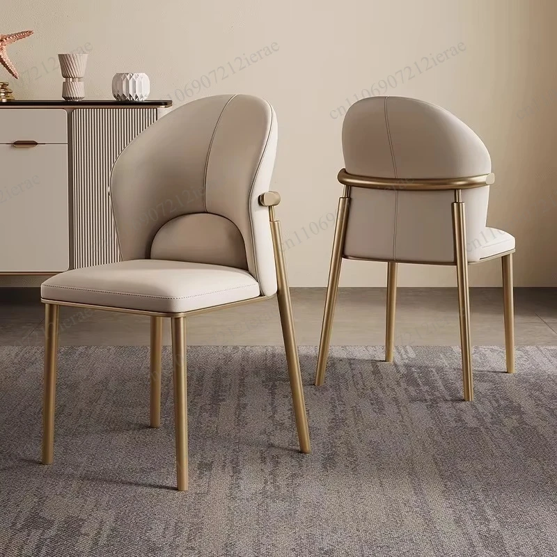 Modern Minimalist Nordic Dining Chair Light Luxury Style Comfort Backrest Design For Household And Catering Restaurant
