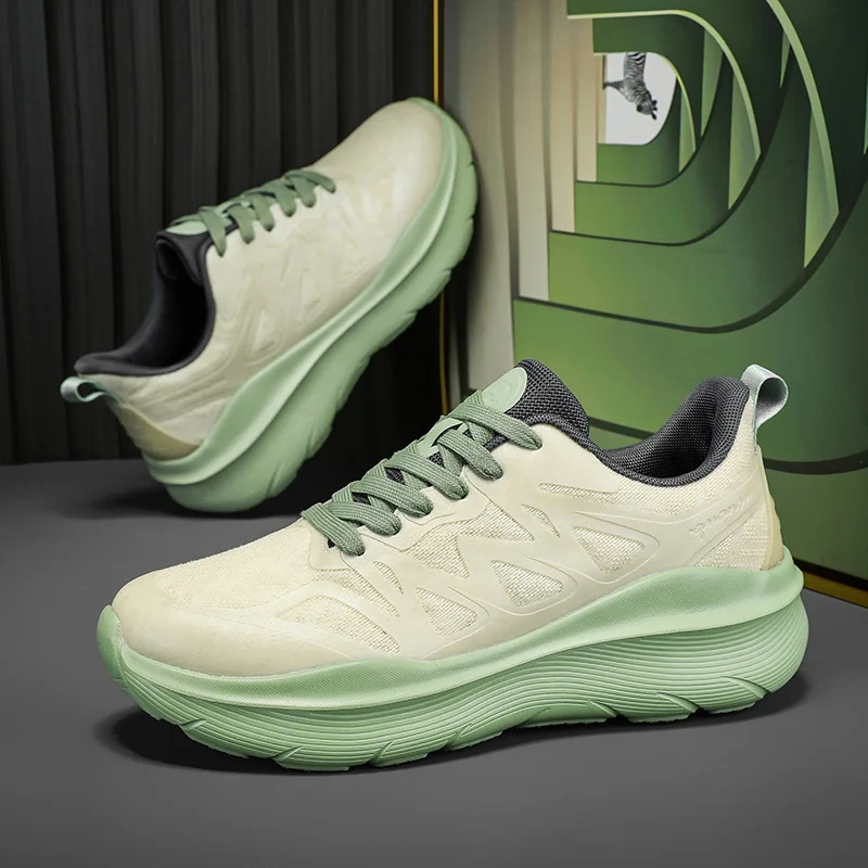 Male Slip On Walking Shoes Minimalist Simple Silhouette Breathable Fabric Anti Slip Versatile Daily Long Hour Walking Sneakers