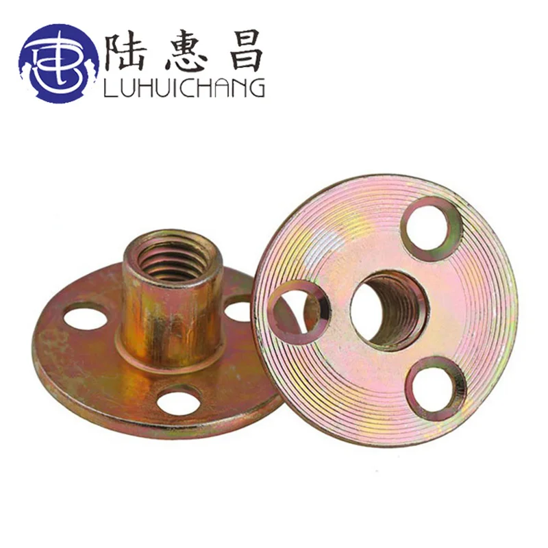 

10pcs Lock Nut M8 M10 Zinc splin Plated Model Lock Nut Trapezoidal Screw for Supporting Copper Nut Stepper Furniture Nuts LUCHAN