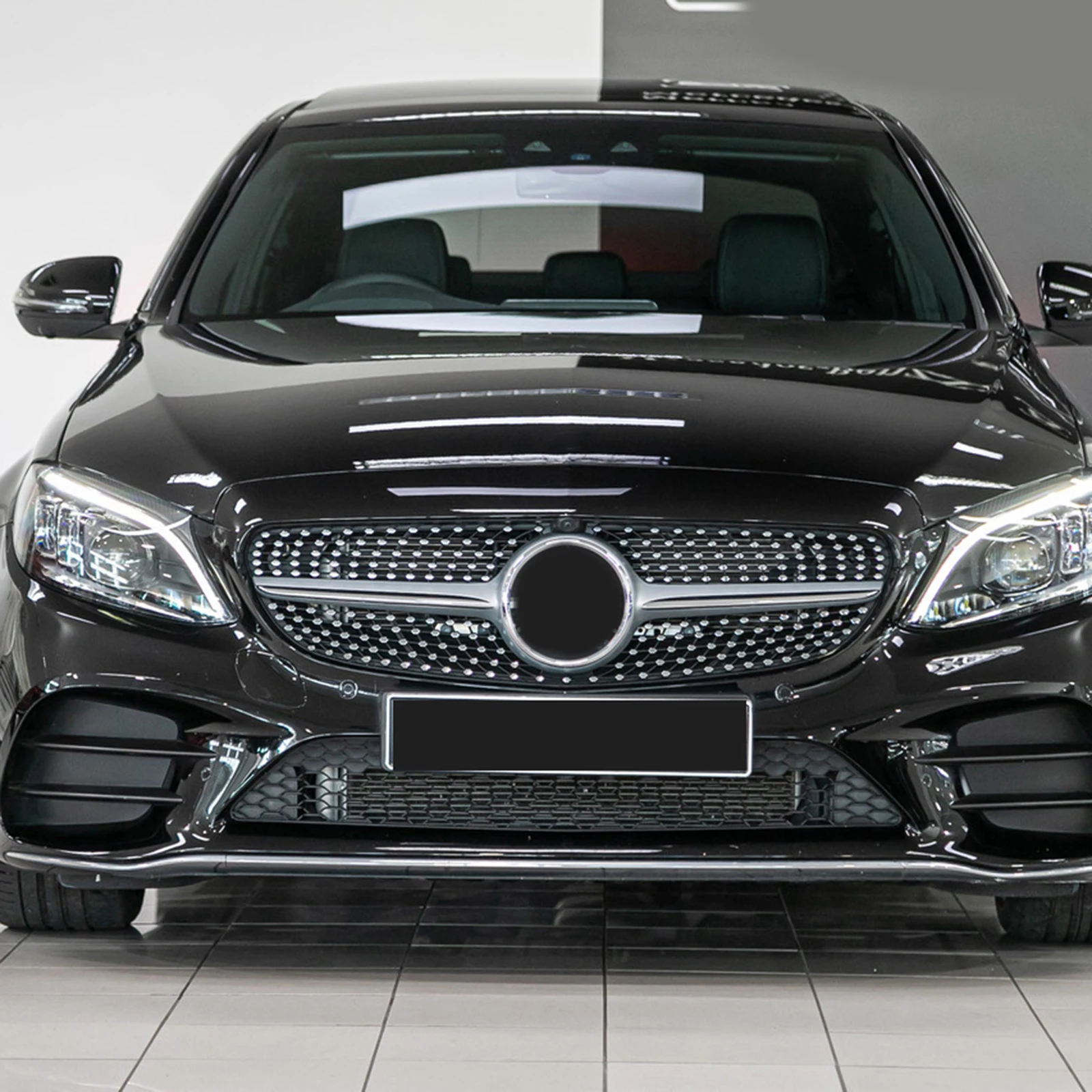 

Решетка радиатора переднего бампера для Mercedes-Benz W205 C-CLASS 2019-2021