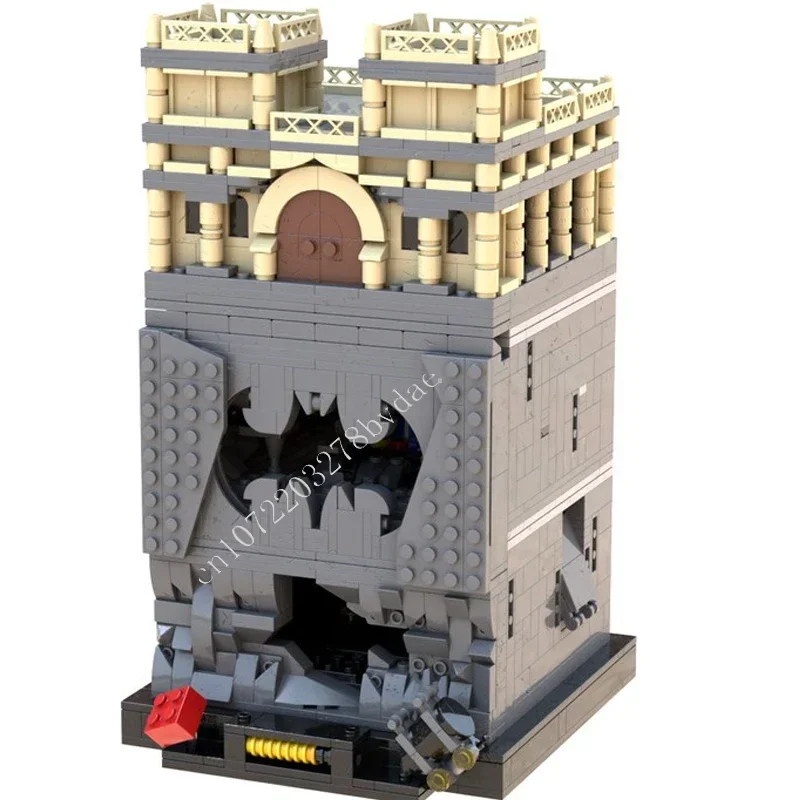 1603PCS Micro Batcave Modulare MOC Creativo vista stradale Modello Building Blocks Architettura Educazione fai da te Modello di assemblaggio Giocattolo Regali