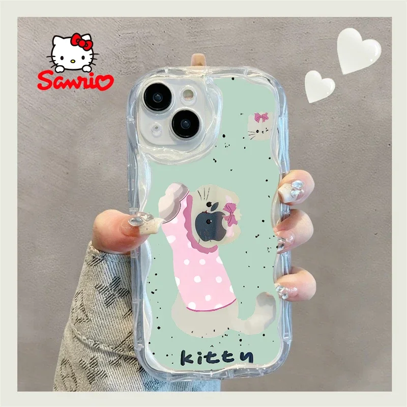 Custodia per iPhone My Melody Iphone 16/15/14/13/12/11/x/xs/xs Max Custodia per telefono donna Hello Kitty Anime per Iphone Sanrio 2025 Nuovo