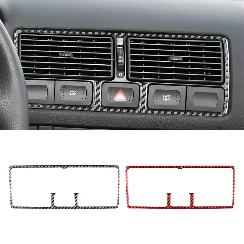 

For Volkswagen Golf 4 1999-2004 Car Air Vent Outlet Cover Frame Trim Sticker Decals Auto Interior AccessoriesCarbon Fiber