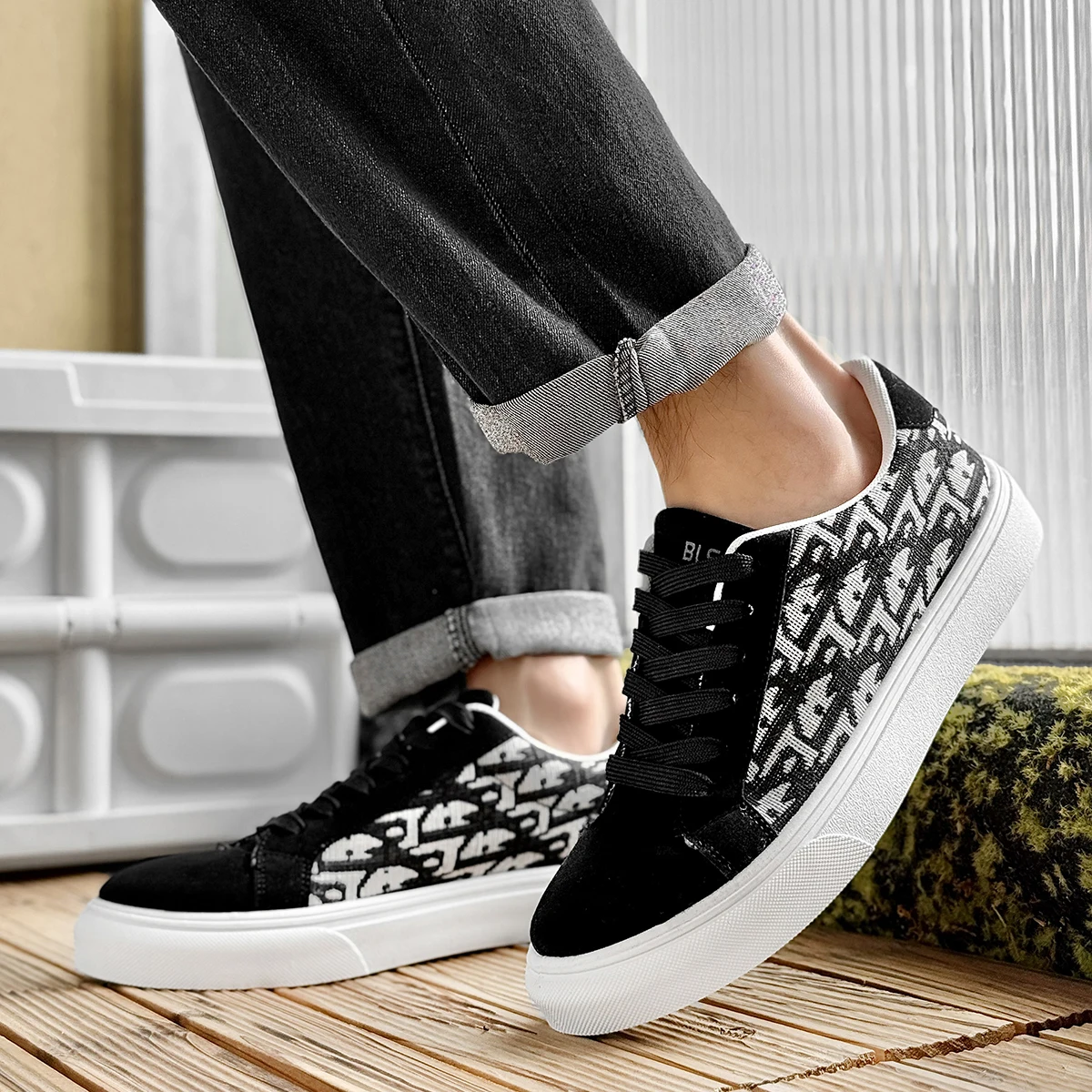 Skateboard Shoes Men Canvas Sn - Men Shoes Dior 评论和价格