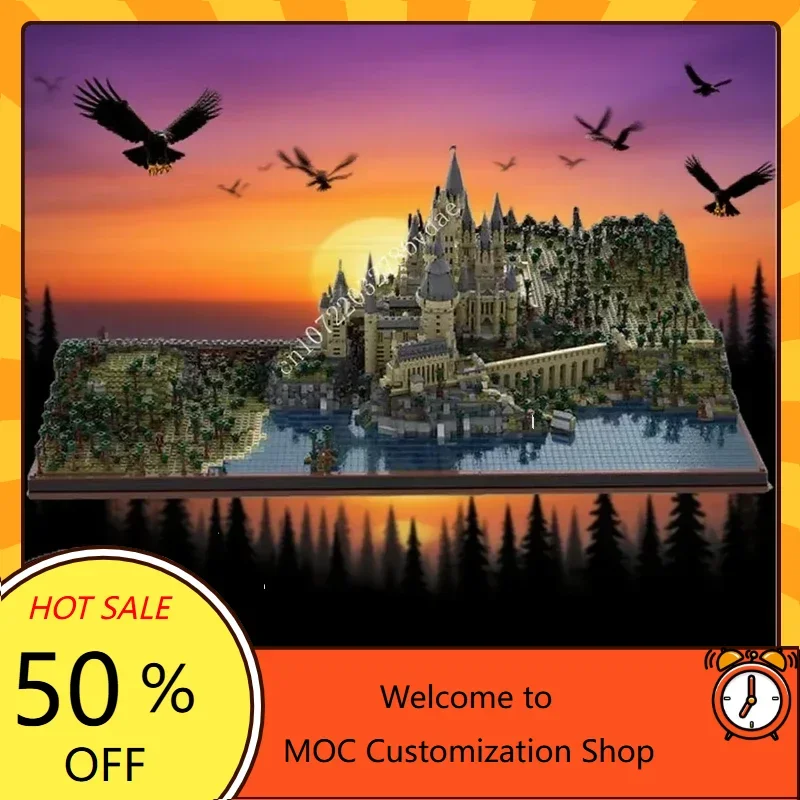 14880PCS Customized MOC Hot Selling Hogwarts Castle Puzzle Set the Definitive Version Birthday Toy Christmas Gift for Kids Ages