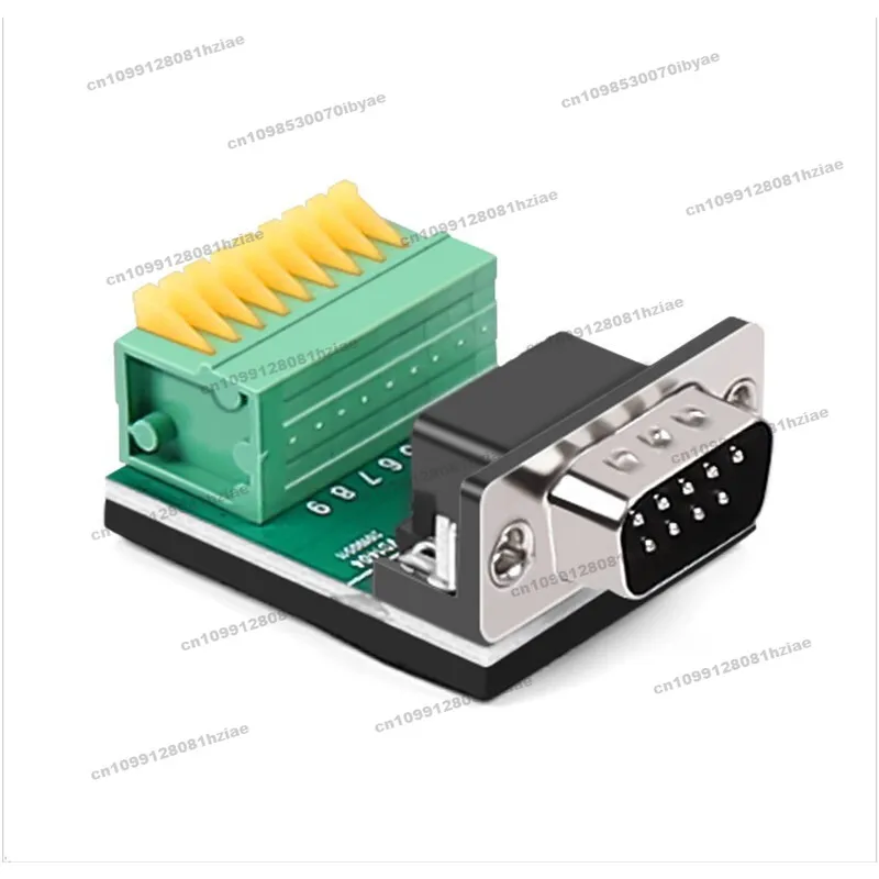 Suitable for Lite (Z-TEK) RS232 RS422 RS485 Solder-free Wiring Terminal Db9 Pin 9 Hole To 9pin Male and Female Block TTL Adapter