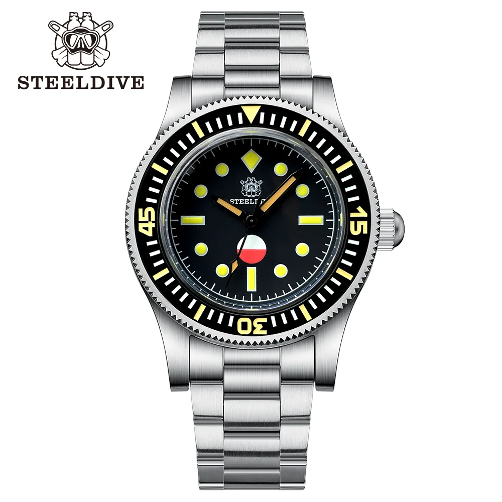 

Водонепроницаемые мужские механические часы STEELDIVE SD1952T V3 50 осетриума 30 бар с сапфировым зеркалом и керамической рамкой, Супер Светящиеся NH35 для дайвинга