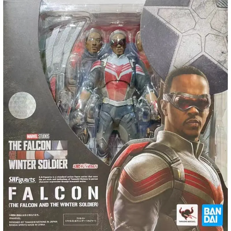 In Stock Original BANDAI S.H.Figuarts Falcon Bucky Barnes Winter Soldier Captain America Series Anime Figures Model Toys