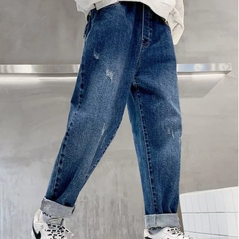 Pantaloni per bambini per ragazzo Pantaloni per bambini Nuovi jeans Abbigliamento casual Bambini Ragazzi Abbigliamento per ragazzo Infantile 10 12 anni Autunno nuovi jeans