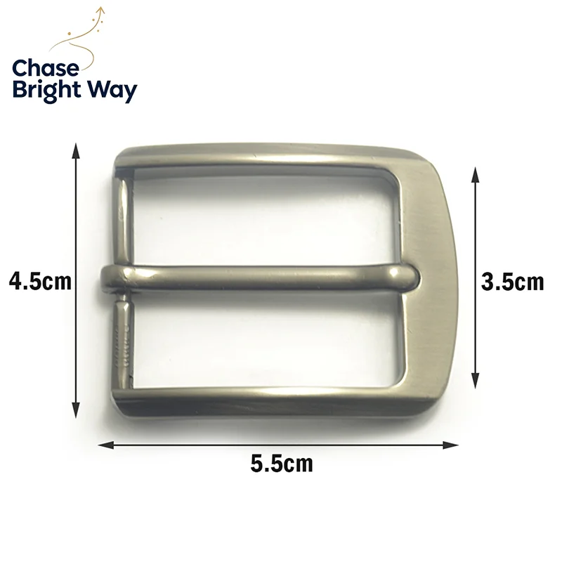 35 mm Zinc Alloy Men's Casual Belt Buckle End Bar Heel Buckle Single Pin Buckle