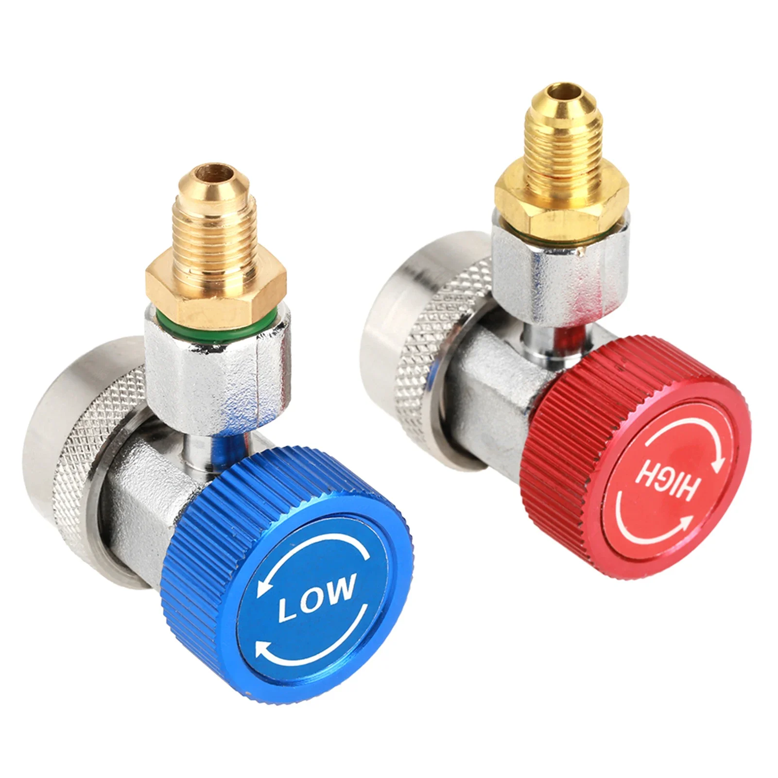 R134 A/C Low/High Quick Connector Air Conditioning Coupler Adapter With Cap