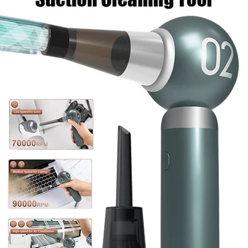 110000RPM Powerful Snow Blower High Speed ​​Duct Fan Turbo Jet Fan Handheld Brushless Motor Electric Air Blower Duster Car Dryer