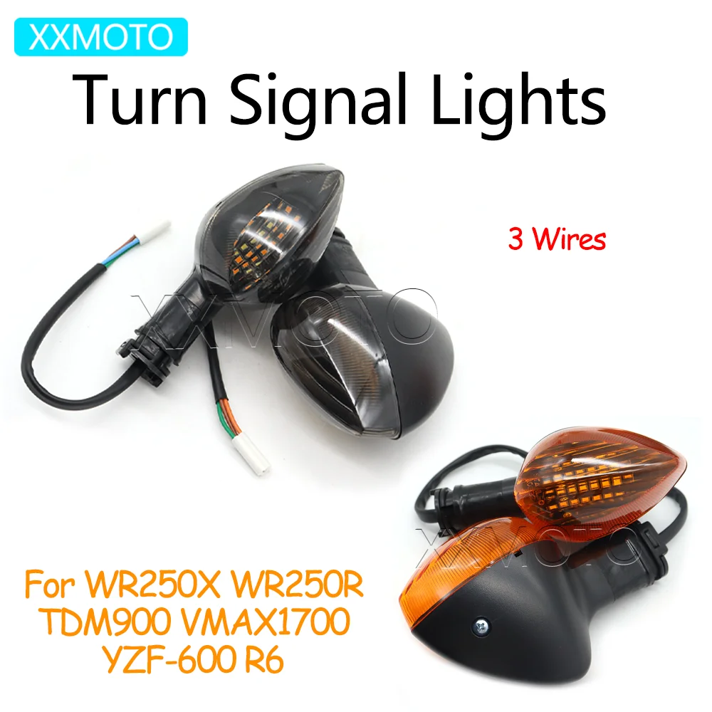 

For Yamaha WR250X 08-11 WR250R 08-17 TDM900 02-10 VMAX1700 09-15 WR 250X 250R Motorcycle Turn Signals Lights Indicators Lamps