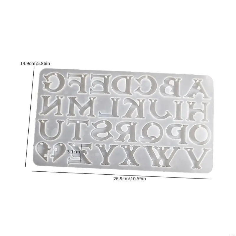 

R3MC Flexible Silicone Mould Accessory for Crafting Personalize Alphabets Charm