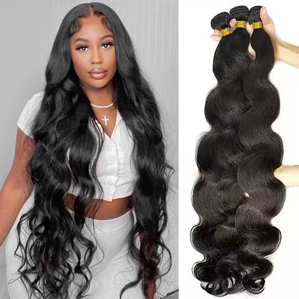 12A Ruwe Indiase Body Wave Menselijk haarbundels 100% Onverwerkte Remy Hair Weave Extensions 1/3/4 stuks Groothandel Goedkope Prijs Natuurlijk