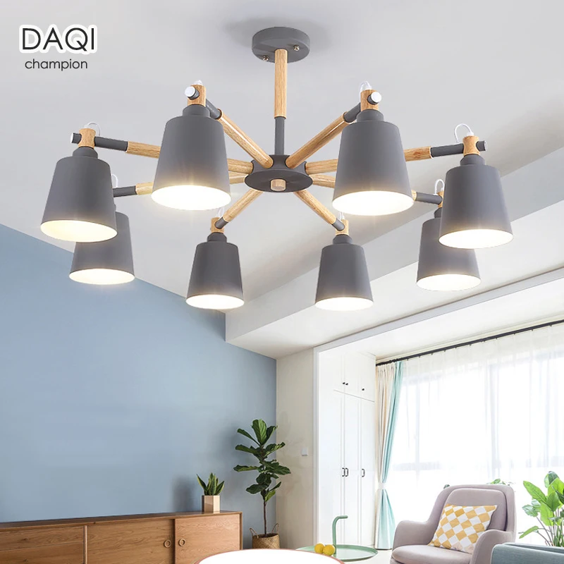 

Modern bedroom LED Ceiling pendant lamp wood Living room pendant dining room Home Furnishing decoration Lighting pendant Lights