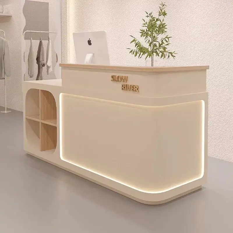 

Reception Desks Luxury Unique Modern Elegant Nordic Design Reception Desks Trendy Display Comptoir Magasin Commercial Furniture