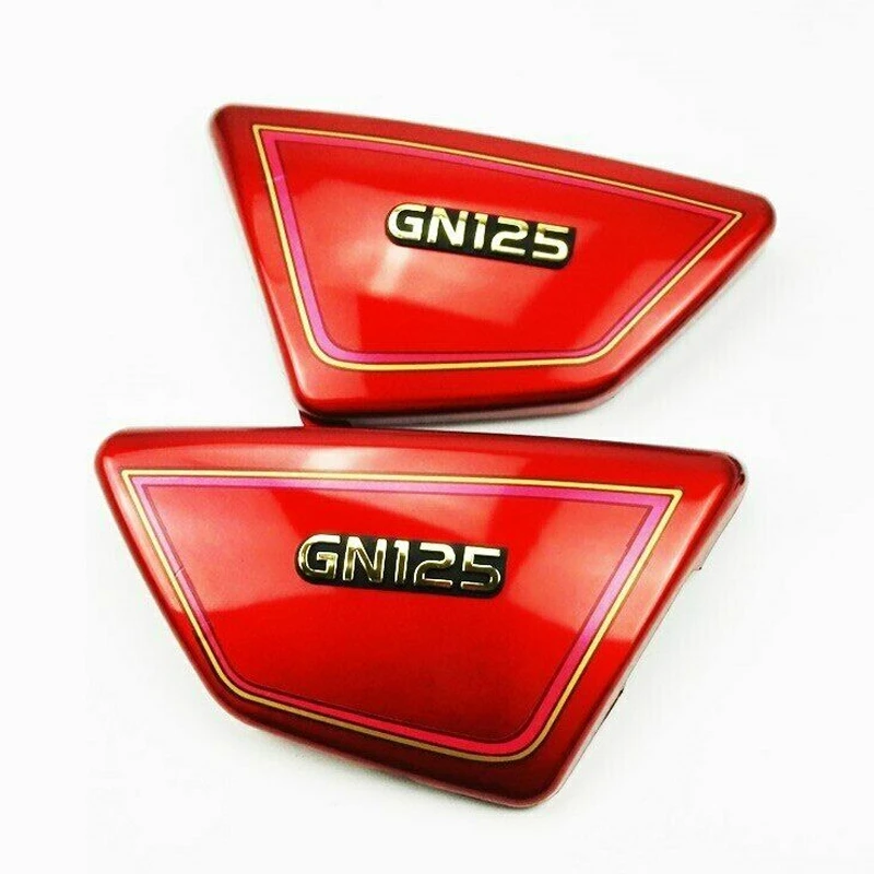 Red Motorcycle Battery Side Cover Frame Side Covers Panels for Suzuki GN125 GN 125