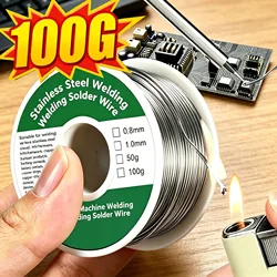 0.8mm 1.0mm 20g 50g 100g Soldering Rods Low Temperature Easy Melt Solder Wire Silver Universal Welding Rod Cored Weld Wire