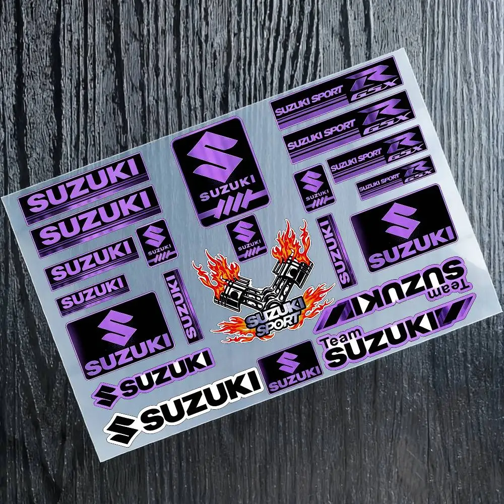 

Водонепроницаемые светоотражающие наклейки для мотоциклов SUZUKI, легко снимаемые, для мотоциклов и автомобилей