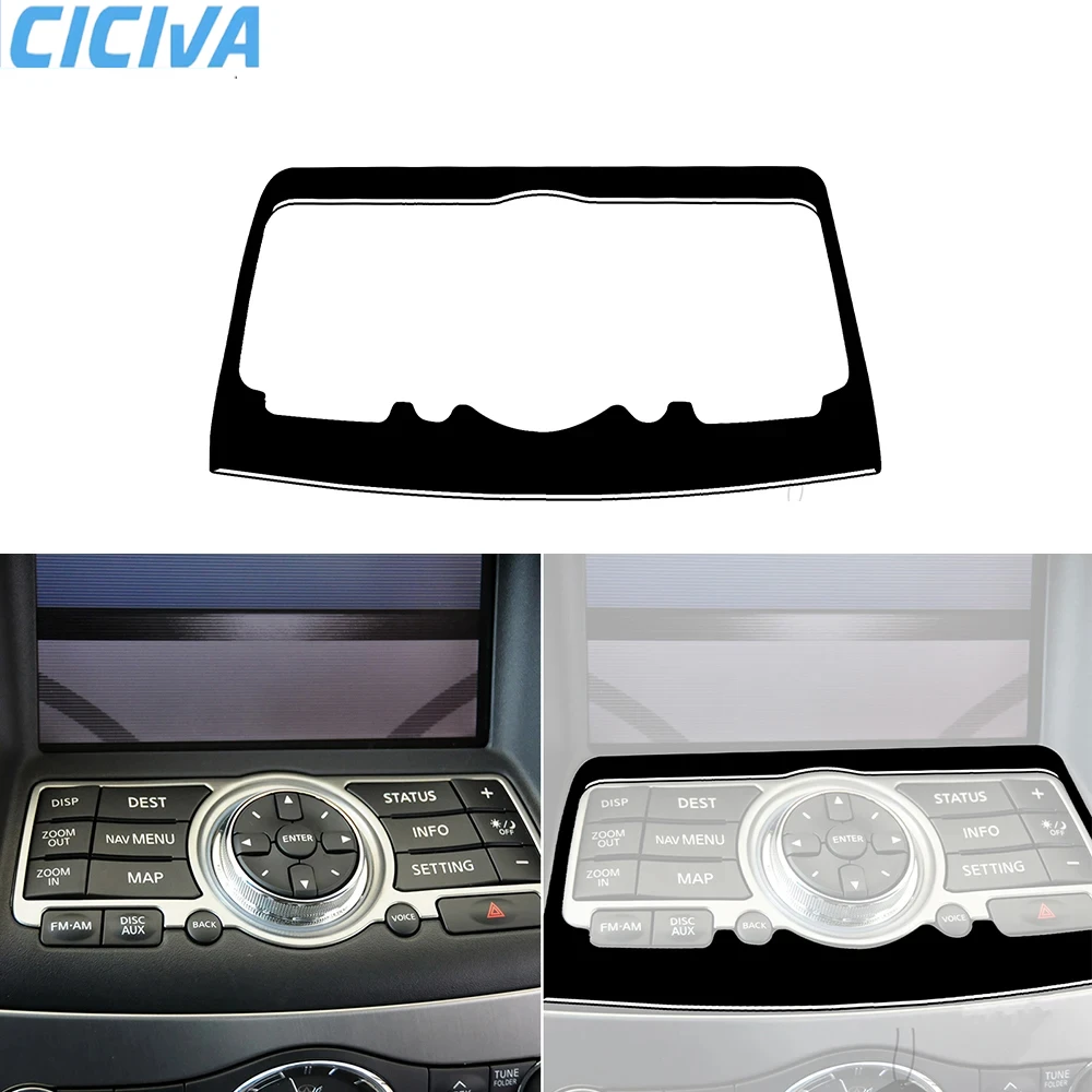 

For Infiniti G35 07-08 G37 08-13 G25 11-12 Q60 14-15 Center Console Central Multimedia Interior Accessories Cover Tuning Sticker