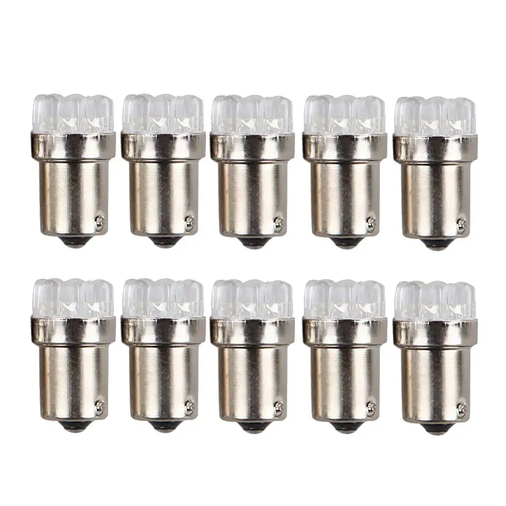 DC 12V 1156 BA15S 9 LED SMD White Car Bulb Light Brake/Turn/Tail /Corner/Reverse Pack of 10