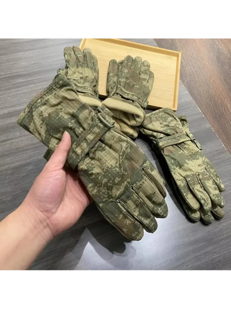 AliExpress Windproof Waterproof Thermal Fleece Lined Tactical Gloves, Autumn Winter Outdoor Riding Gloves Turkey Camo for Cycling Hunting