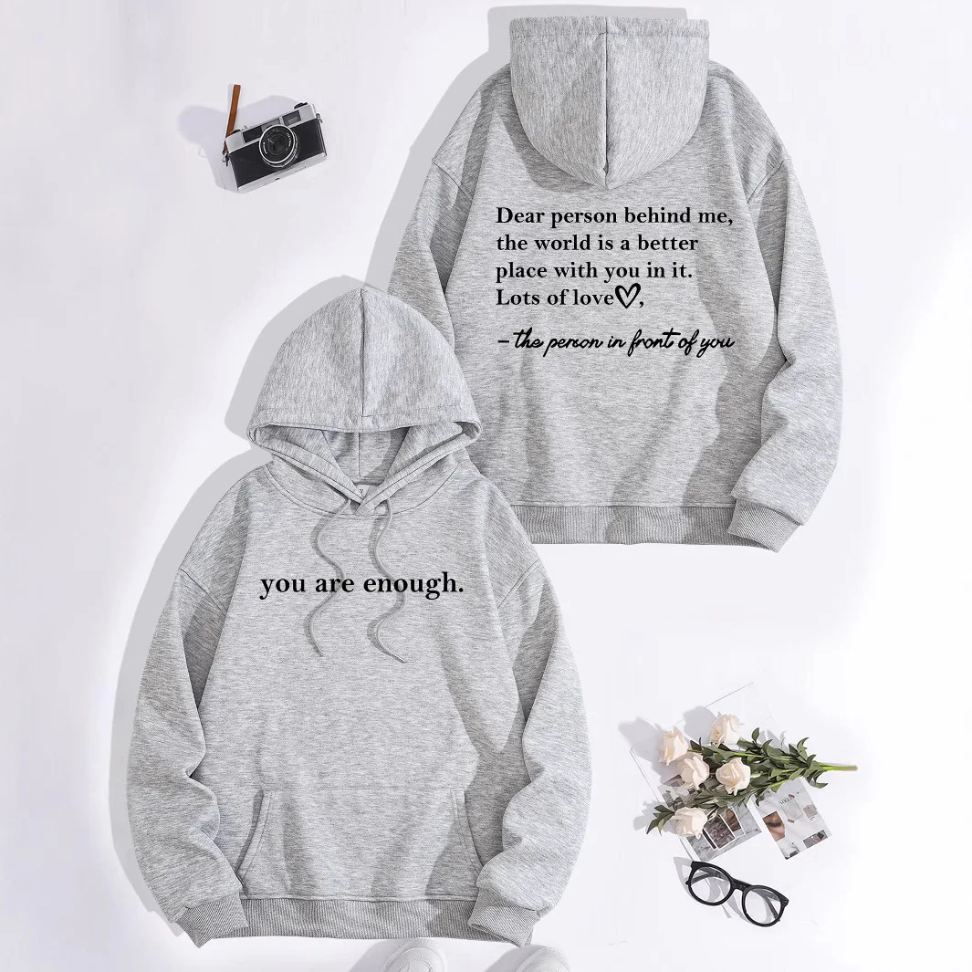 

Letter Print Hoodies for Women Casual Drawstring Hoodie Long Sleeve Fall Winter Clothes Women Men Clothes