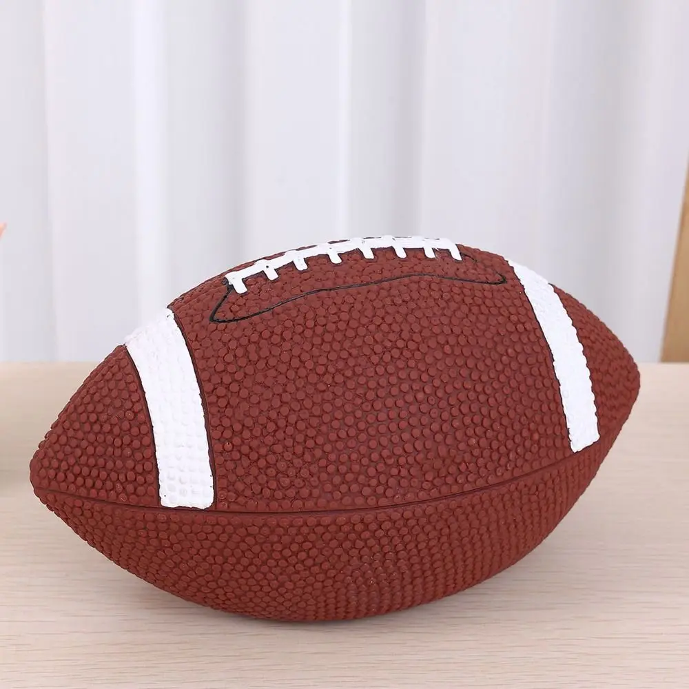 Tanque de ahorro de monedas de fútbol de Rugby creativo, tanque de dinero de Rugby de fútbol americano de gran capacidad, caja de almacenamiento INS bonita para niños y adultos