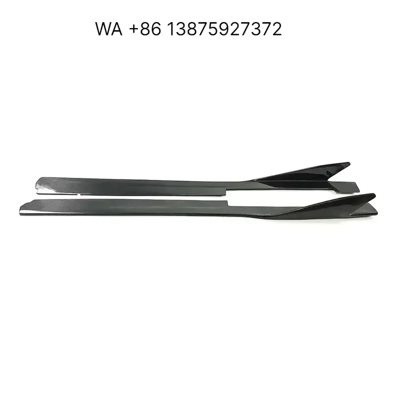 Wmwmnu Real Carbon Fiber Side Bumper Extension Skirt for 458 Italia Spider 2011-2015 Auto Racing Car Styling Body Kit
