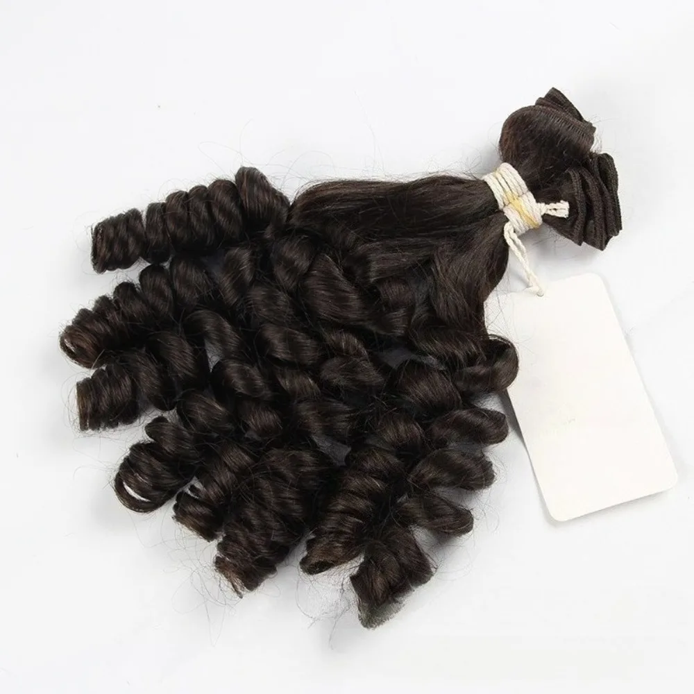 100% 실제 인간의 머리카락 실제 사람 천연 머리 커튼 푸미 헤어 가발 커튼 브라질 버진 레미 180% 밀도 8-30인치