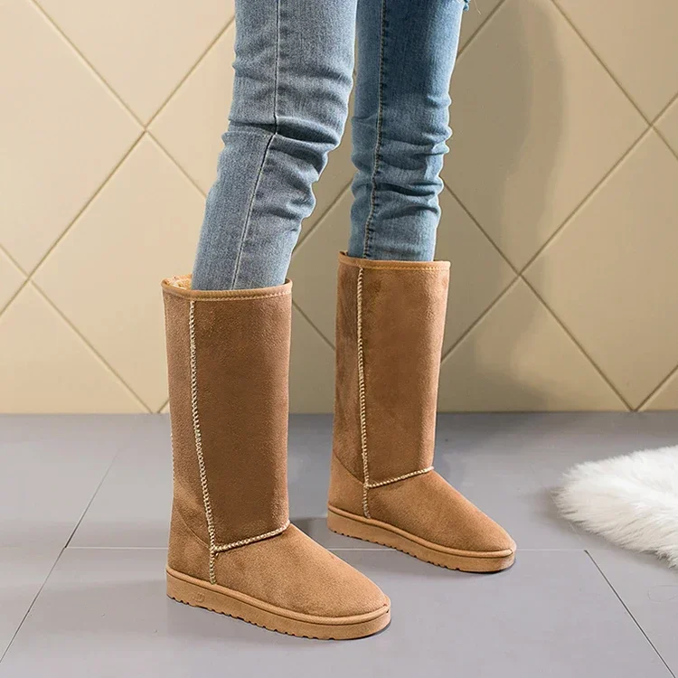 Women Tall Winter Padding Black Boots Fashion Snow Boots Women\'s High Boot Size 41 Hot Warm Shize 41 Hot Warm Shoes Botas Mujer