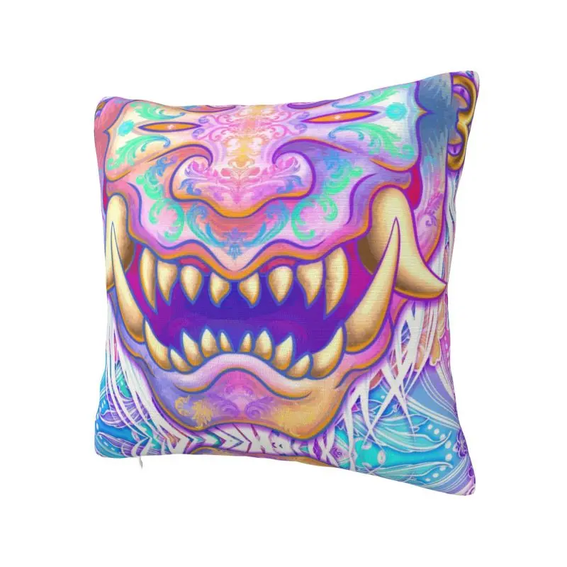 Vaporwave Harajuku Oni Luxury Throw Pillow Cover Decoracion Salon Case Japanese Samurai Demon Hannya Sofa Cushion