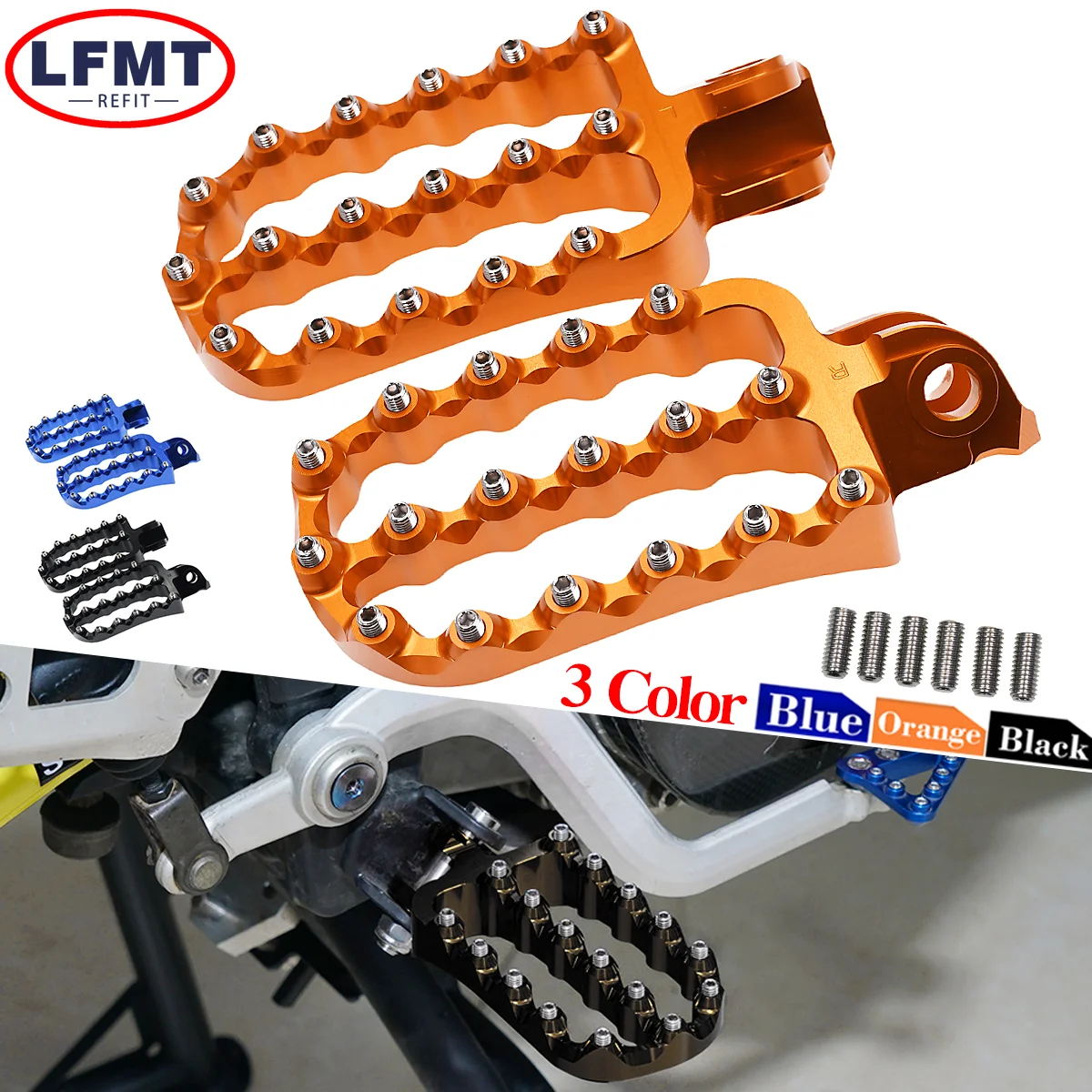 NEW CNC Forged Foot Pegs Pedals Rests For KTM 690 790 950 990 1050 1090 1190 1290 Super Adventure R Supermoto R T Enduro SMC SMR