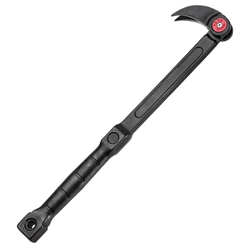 Adjustable Ratchet Pry Bar Multi-function Nail Puller Fit For Tire Removal Wood Formwork Demolition