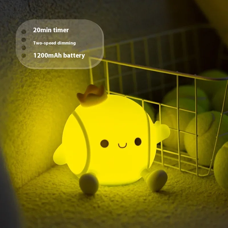 

Cross-border tennis night light pat light bedroom charging creative gift tennis club company gift atmosphere light