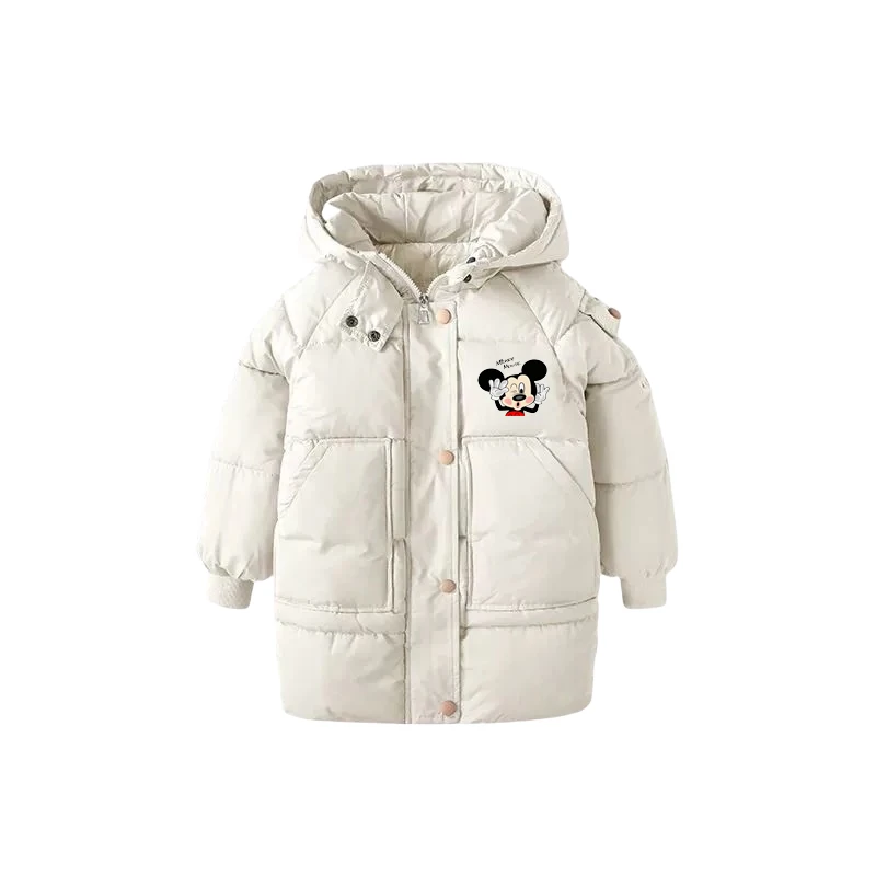 

Зимняя куртка унисекс на хлопковой подкладке для детей от 3 до 7 лет, утепленная длинная верхняя одежда, пальто, одежда для мальчиков и девочек-подростков