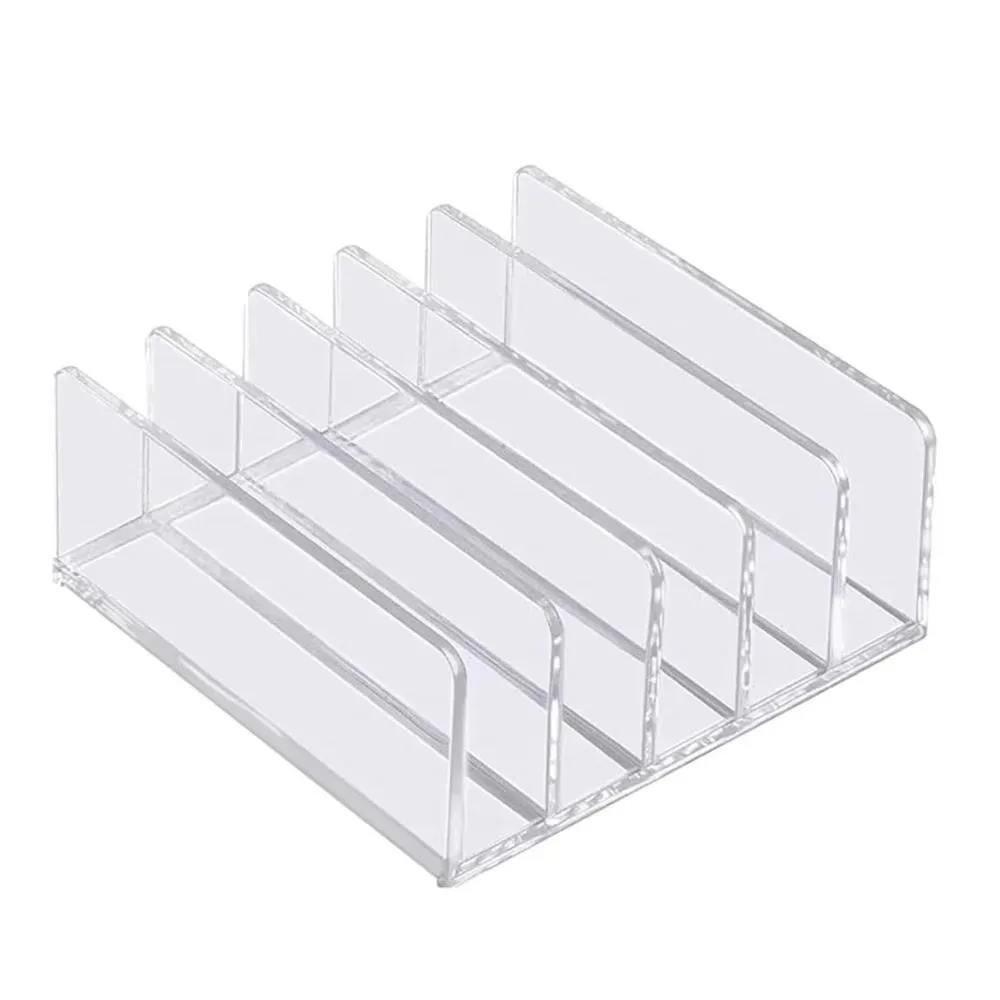 Laptop Stand Vertical File Organizer Letter Holder File Sorter Desktop Organizer Transparent Acrylic Mail Organizer Home Decor