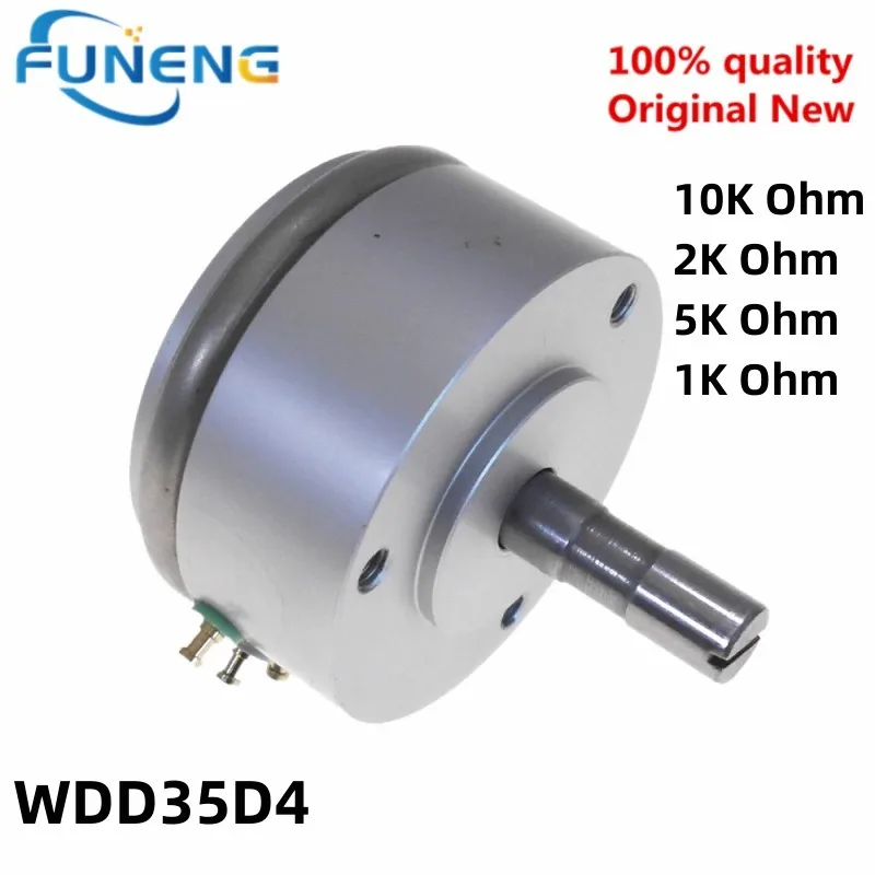 WDD35D4 0.1% 1K/2K/5K/10K conductive plastic potentiometer 19mm Short axis WDD35D4-5K angle sensor displacement WDD35D-4 Linear