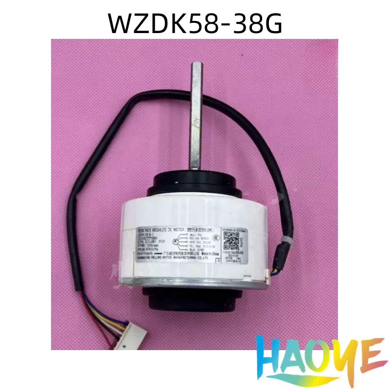  WZDK58-38G  Air Conditioning DC Fan Motor  DC310V 8P 58W Brushless Motor Air conditioner Repair Parts  100% NEW