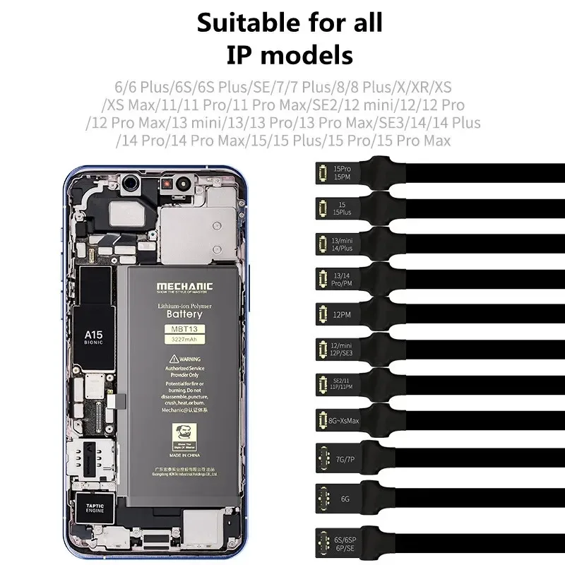 

MECHANIC Power Pro Ultra IP Data Cable - No Restart/Battery-Free Test Boot Line for iPhone 6/7/8/X/11/12/13/14/15 Pro Max